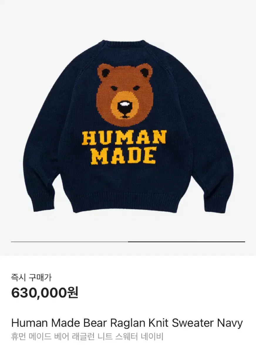 Humanmade Reglan Bear Knit M sells