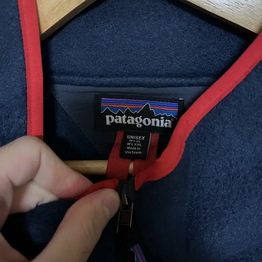 Patagonia 22980 Syntilla 아노락 풀오버 네이비 블루