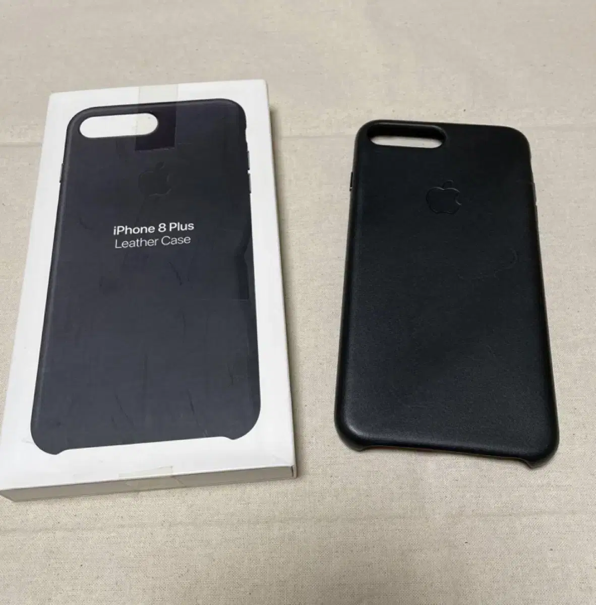 iPhone8 plus apple 가죽케이스 블랙 정품