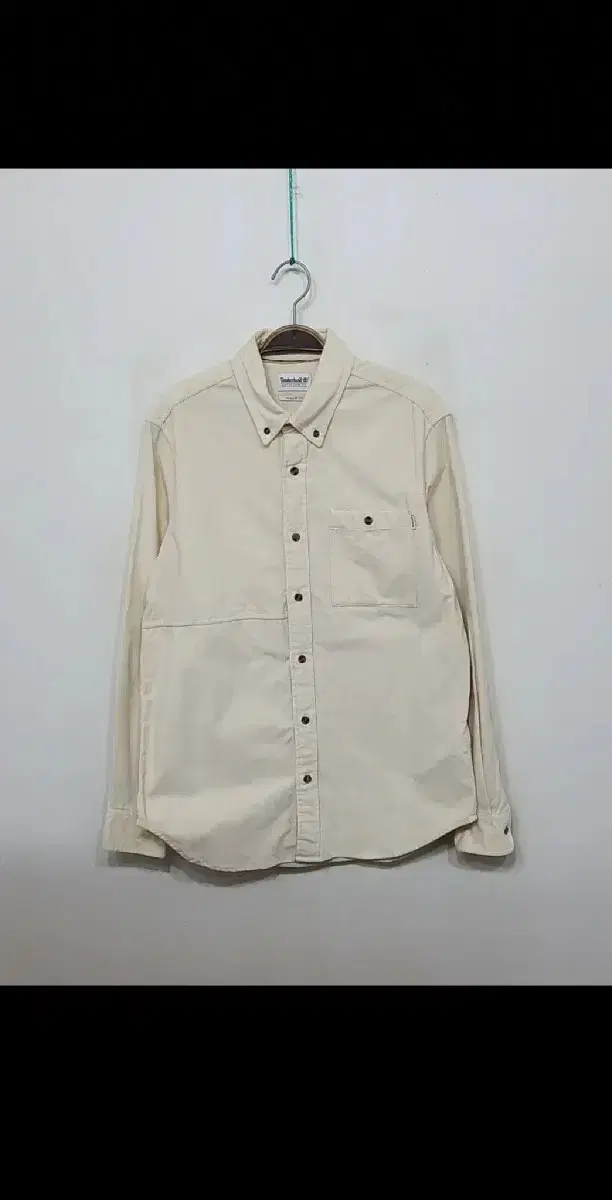 (M) Timberland Corduroy Shirt Ivory Golden Southern Span