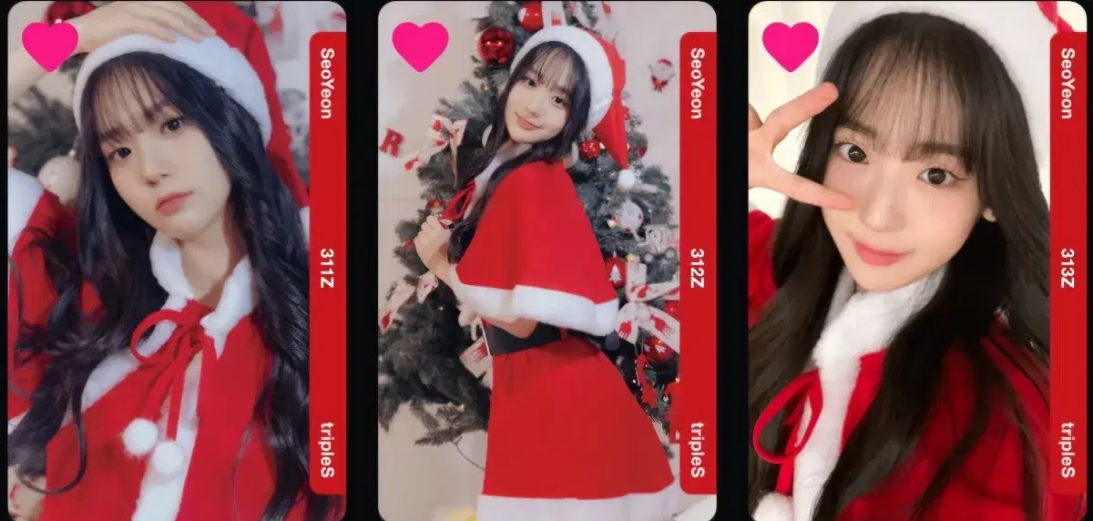 Sell) triples Christmas set seoyeon wts