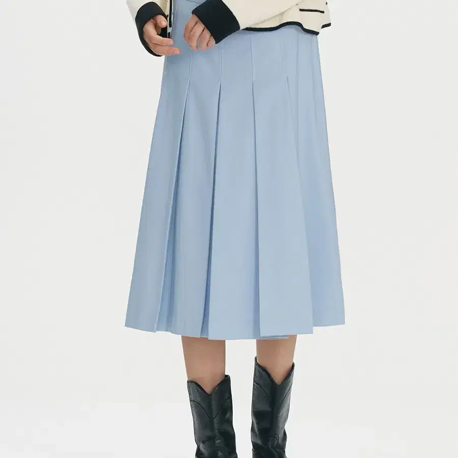 BEMUSE MANSION_Belted pleated skirt_34