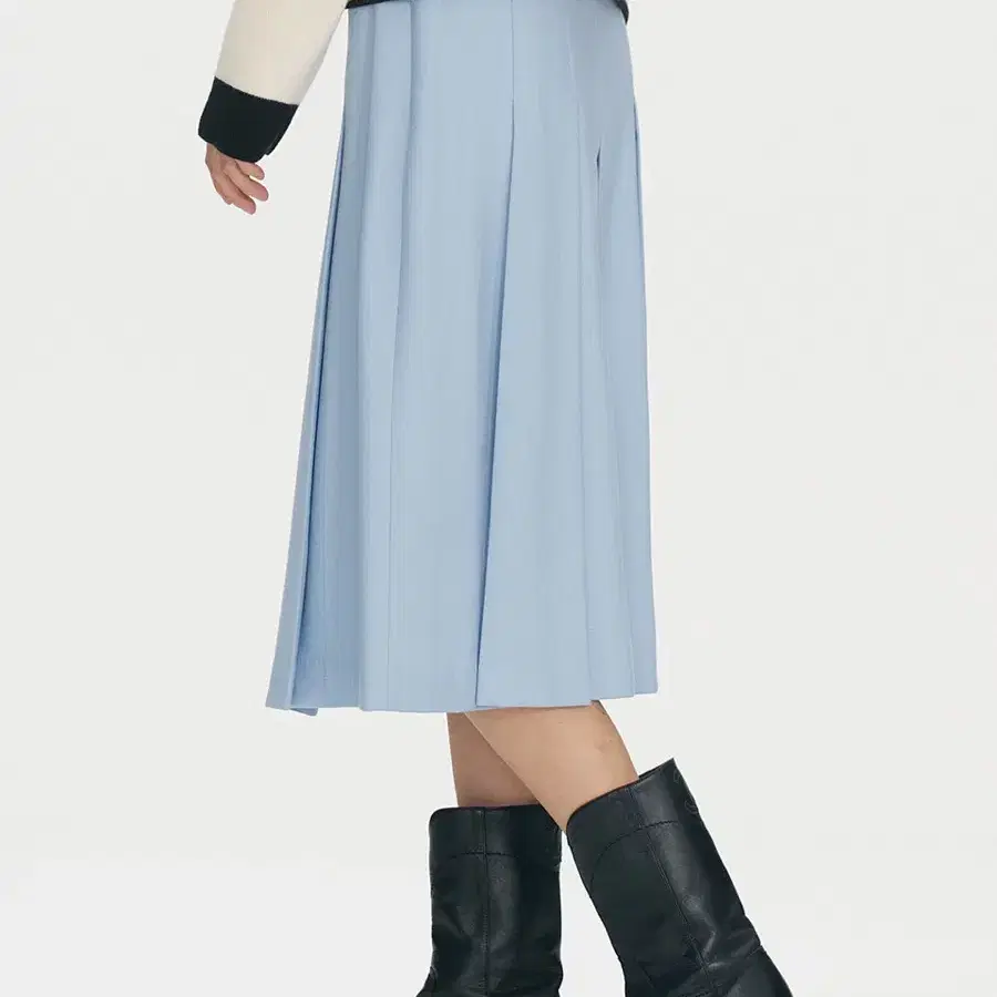 BEMUSE MANSION_Belted pleated skirt_34