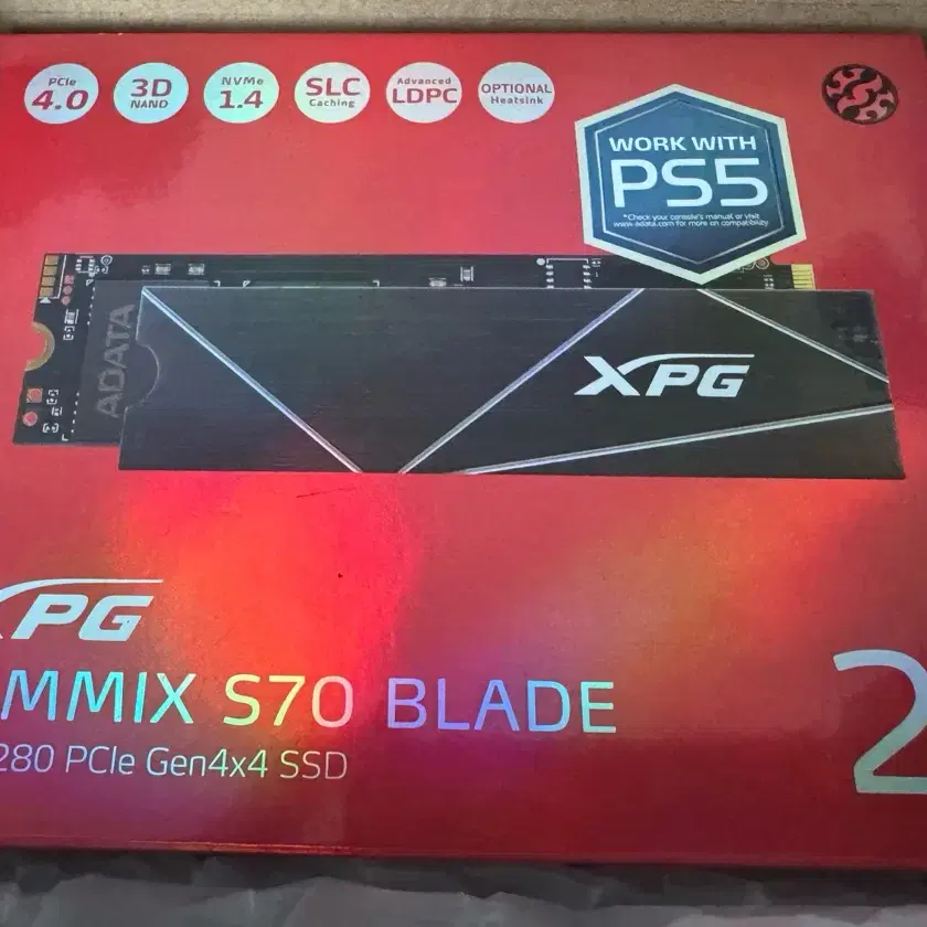 미개봉) ADATA XPG S70 BLADE 2TB SSD M2