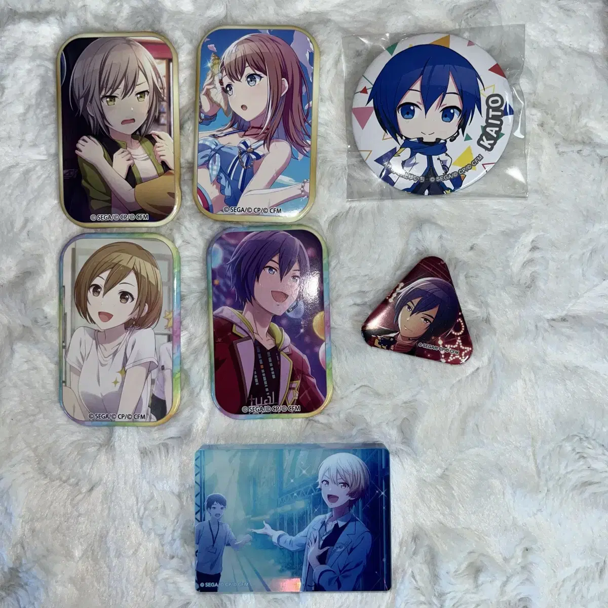 Pseudo Bocaro Badge Can Badge Noble Art Shiho Minori Meiko Kaito Tsukasa