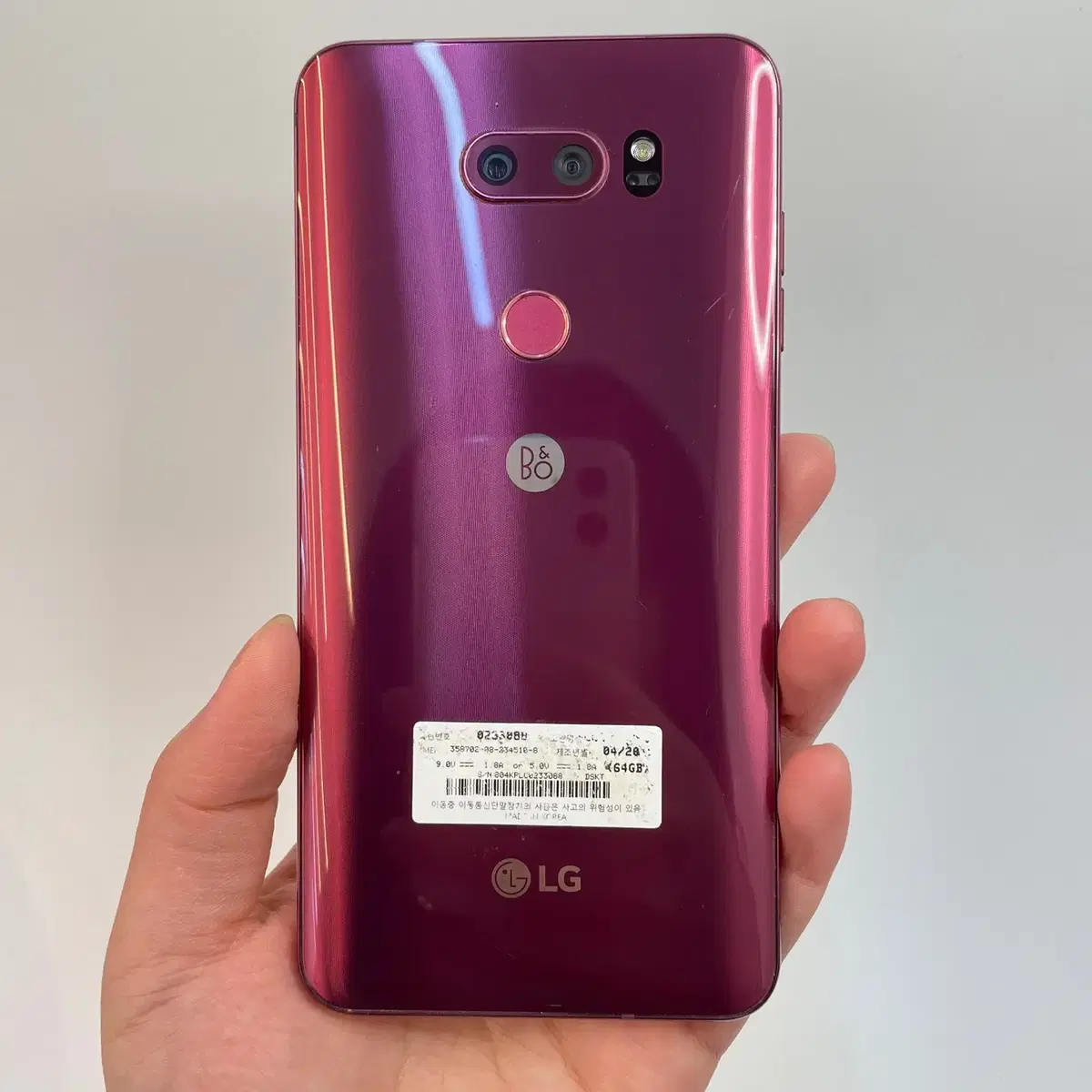 액정깨끗 LG V30 (V300) 라즈베리로즈 64GB 48803