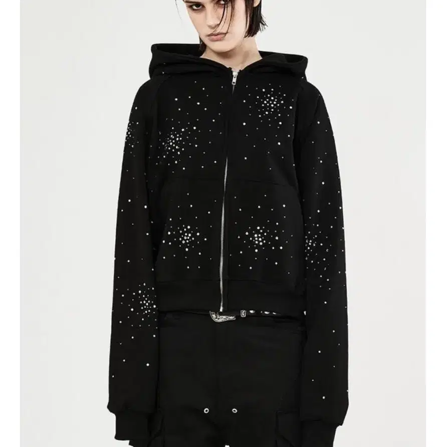 선데이오프클럽 Firework Rhinestone Zip Up 1