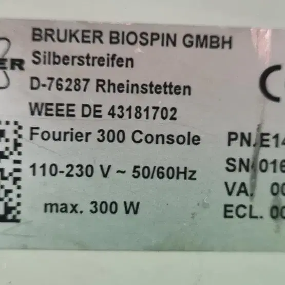 BRUKER Fourier 300  NMR Spectrometer