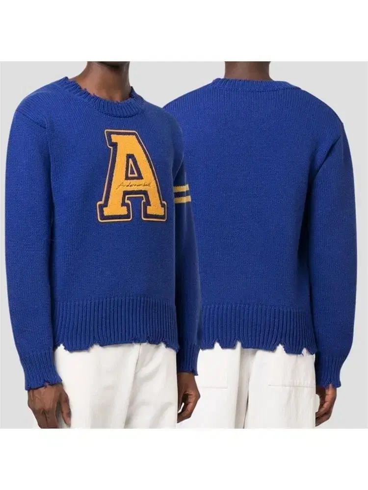 Anderson Belle Varsity Logo Damage Crewneck