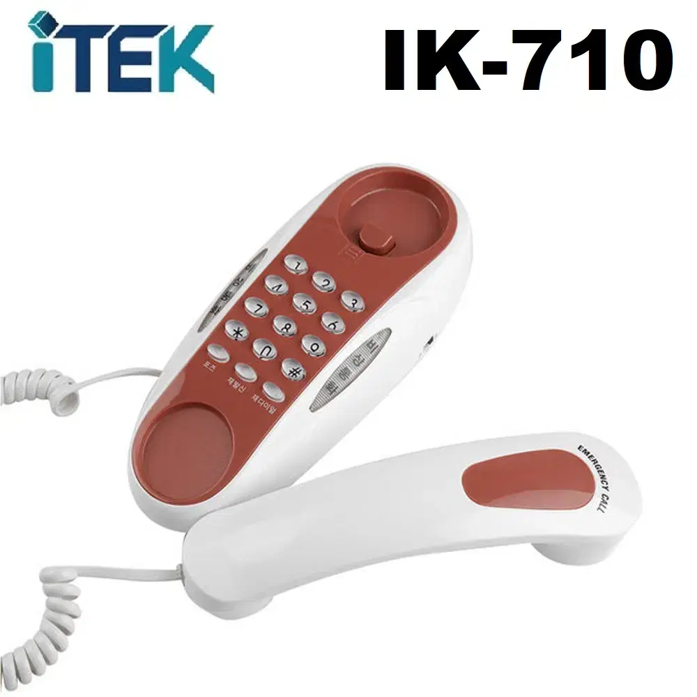 새제품 ) 아이텍 ITEK IK-710 탁상용 벽걸이겸용 전화기