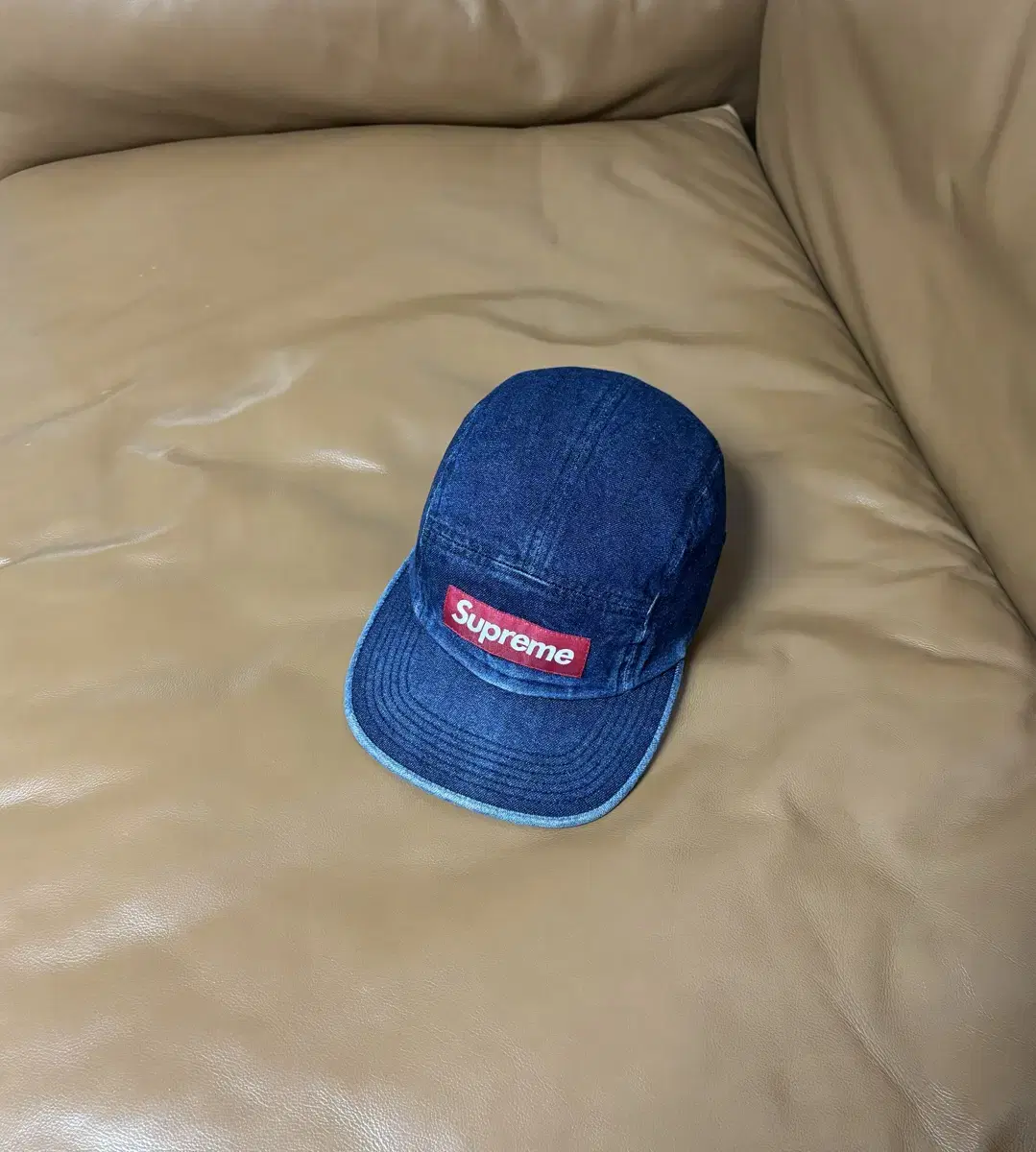 Supreme 슈프림 데님 캠프캡 모자 (Washed Denim)