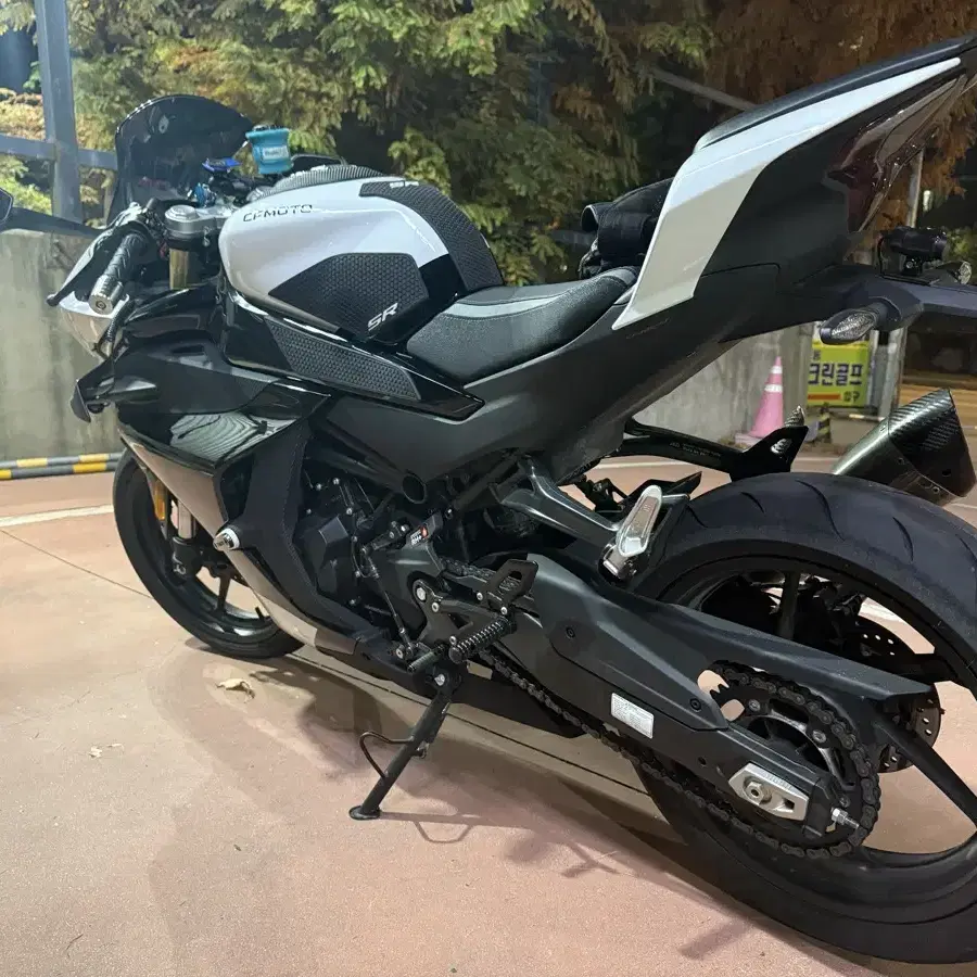 cf moto 450sr 배기튠 백스텝 드레스업