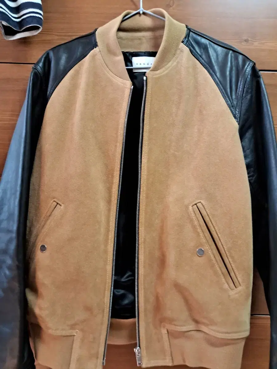 Sandro Homme Leather Jacket L