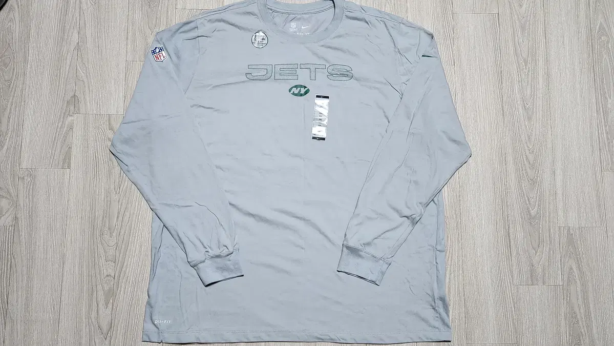 New Nike NFL New York Jets Long Sleeve T-Shirt Big Size 3XL Negligible