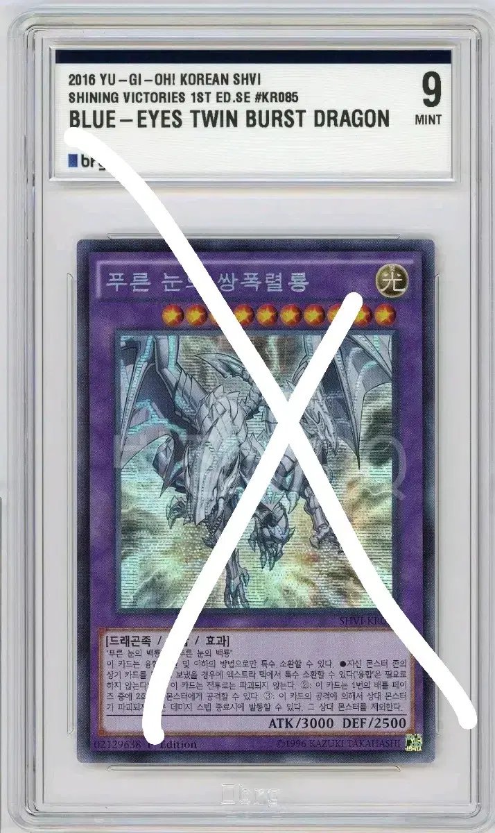 Yu-Gi-Oh 1st Blue-eyed Twin Explosive Dragon Shik BRG