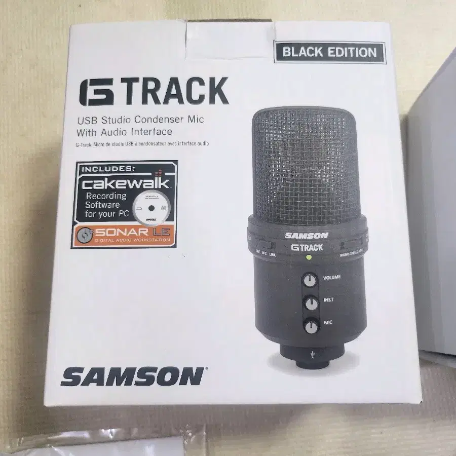 SAMSON G-TRACK BLACK 샘슨 USB 마이크 지트랙 팝니다