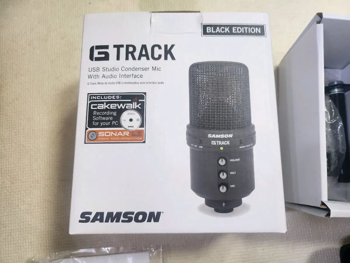 SAMSON G-TRACK BLACK 샘슨 USB 마이크 지트랙 팝니다