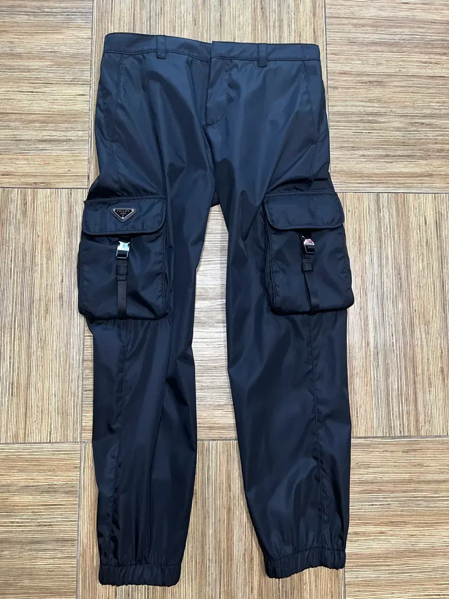 Prada Rina nylon cargo pants black 48