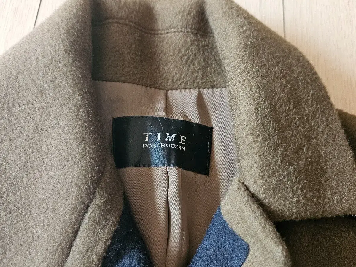 TIME 더블버튼 핸드메이드 코트