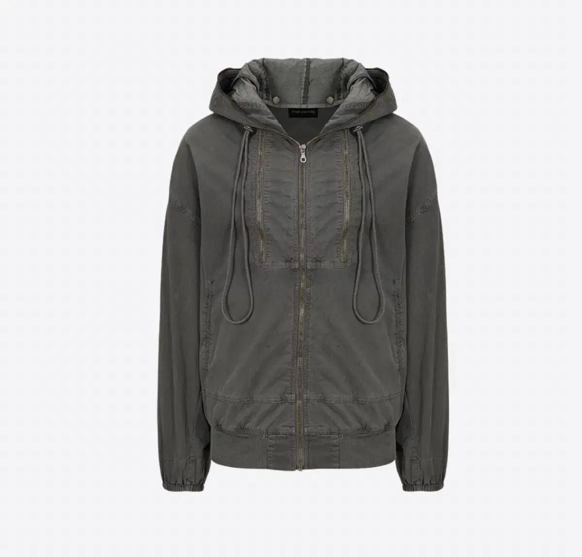 [L]Costerquillo Triple Hooded Zip Bomber Olive