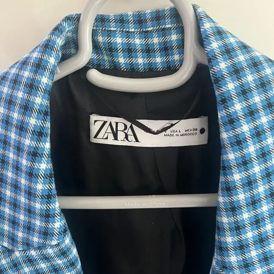 자라 ZARA 패턴 크롭 자켓