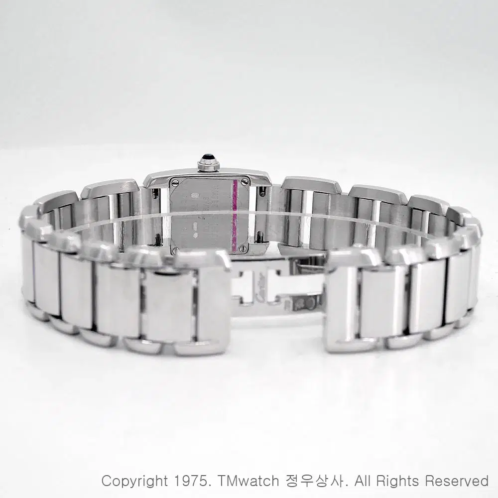 까르띠에 탱크 탱키심 18K 화이트골드 금통 16.5mm 2831