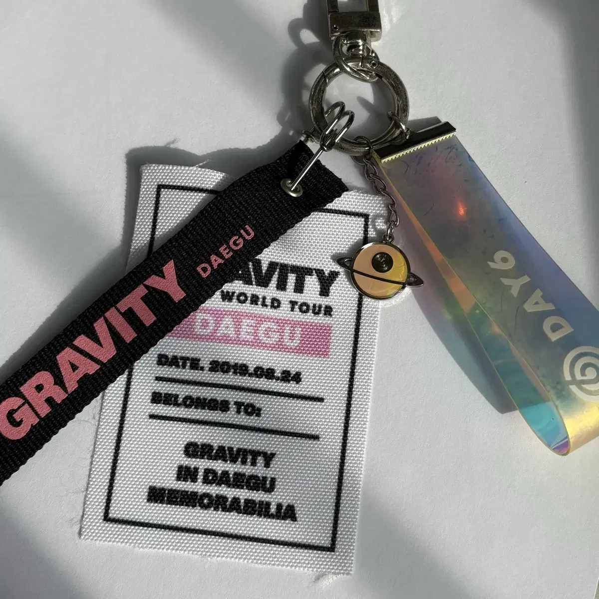 Day 6 Gravity Cod keyring Sungjin Jin Youngkay helped write the original script