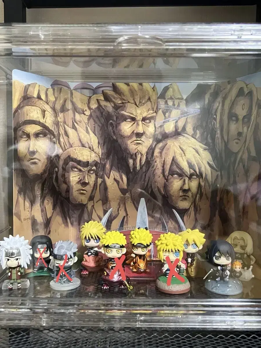 Naruto Poochie Carer Figures bulk Kakashi Minato Hashirama Tsunade Sasuke Gumi etc.