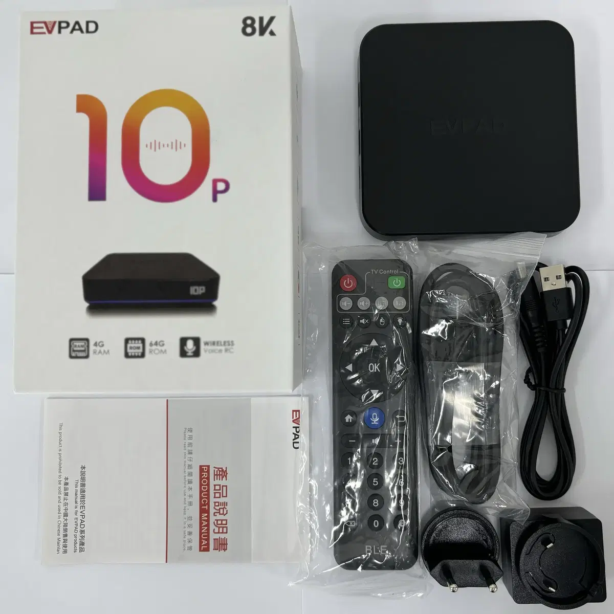 EVPAD TV 박스 셋톱 박스 10P 4GB+64GB 단순개봉