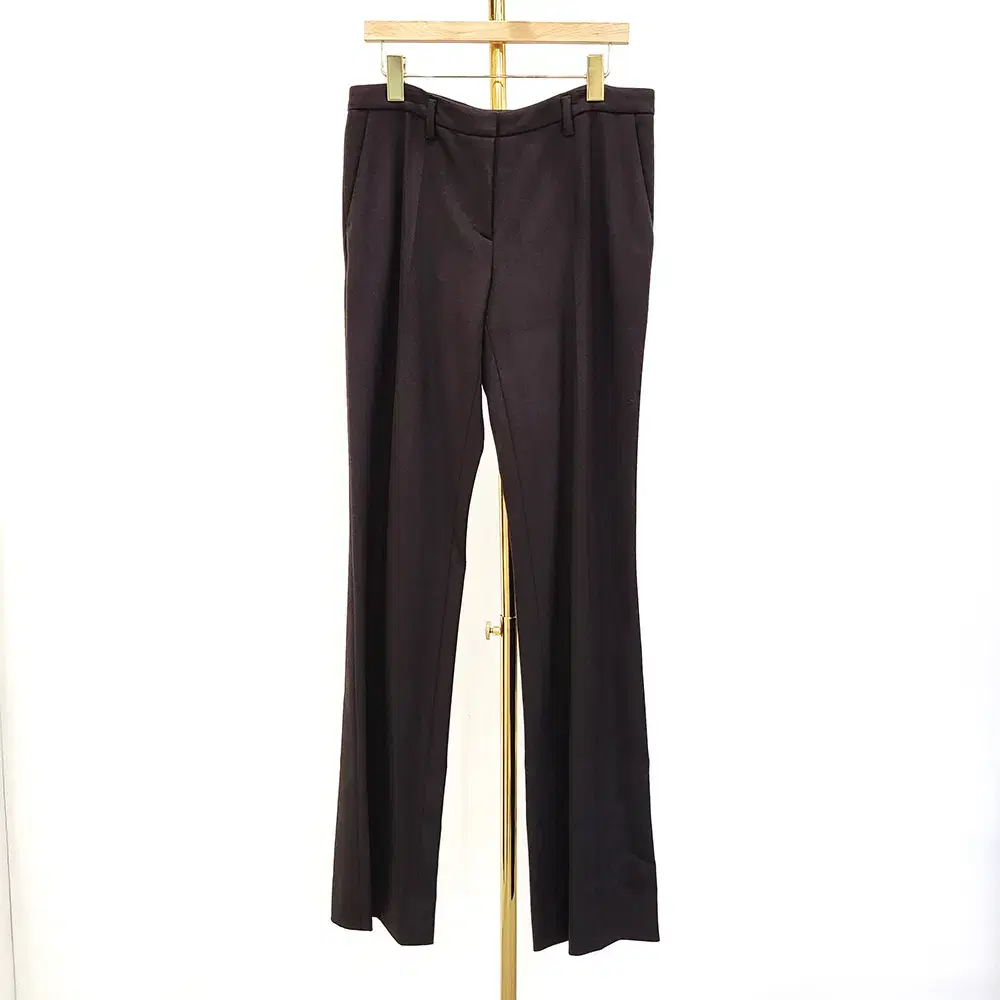 [28] Prada Fantasma Dark Brown Wool Blend Slacks Semi-Boot Cut P2661