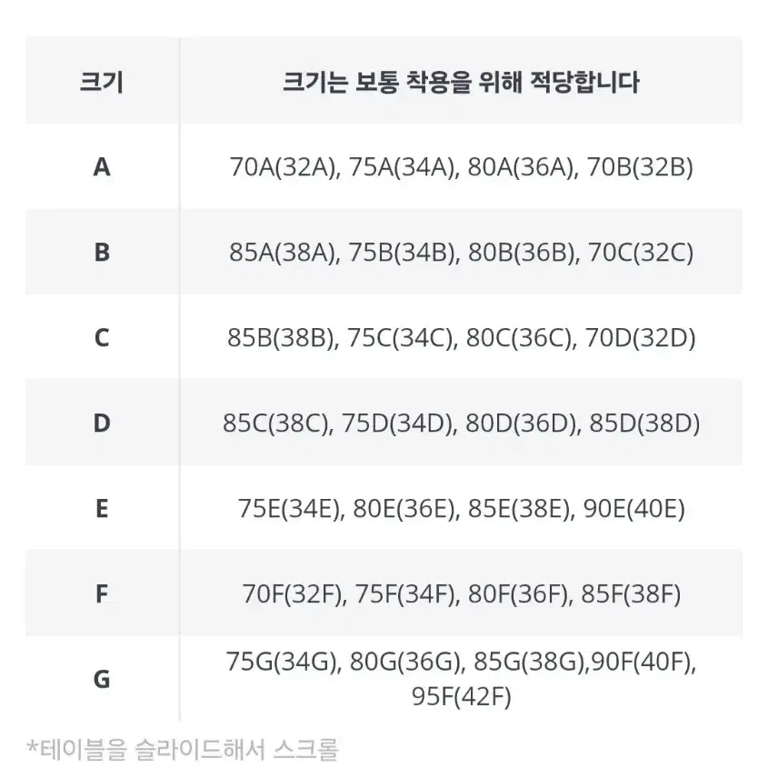 미사용 브래지어 A