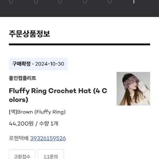 올인컴플리트 Fluffy Ring Crochet Hat 비니 모자 버킷햇