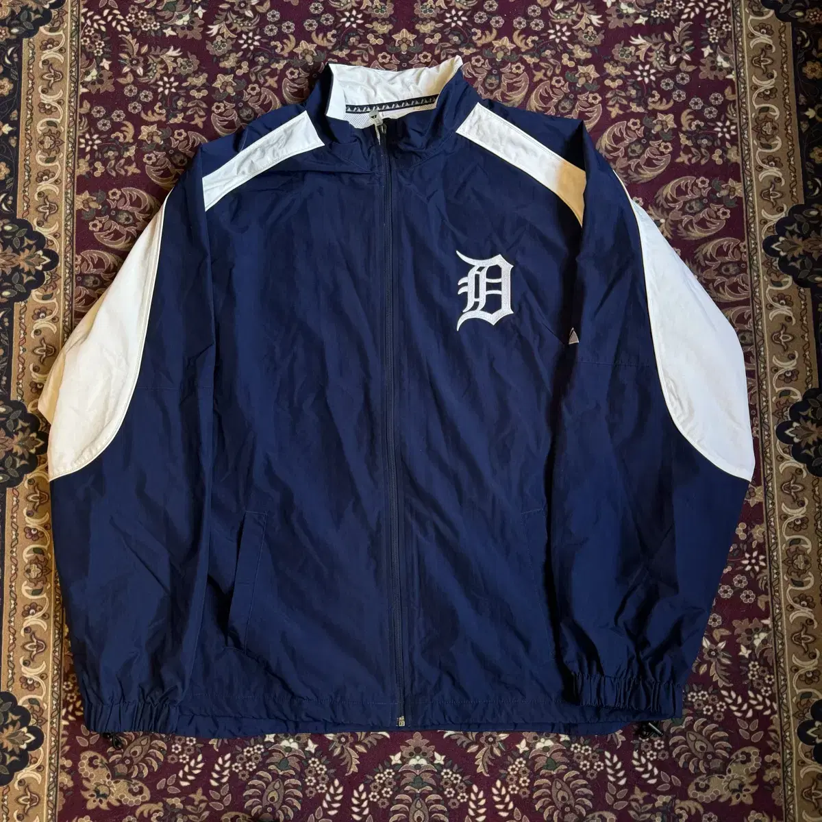 Majestic Detroit Tigers Windbreaker Jersey Jacket XXL