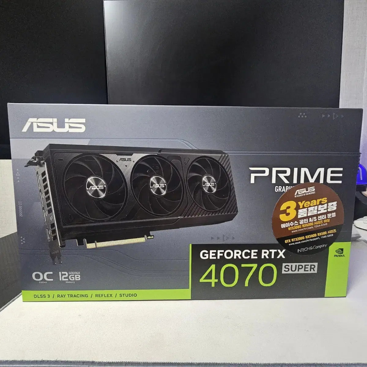 ASUS PRIME 지포스 RTX 4070 SUPER 팝니다