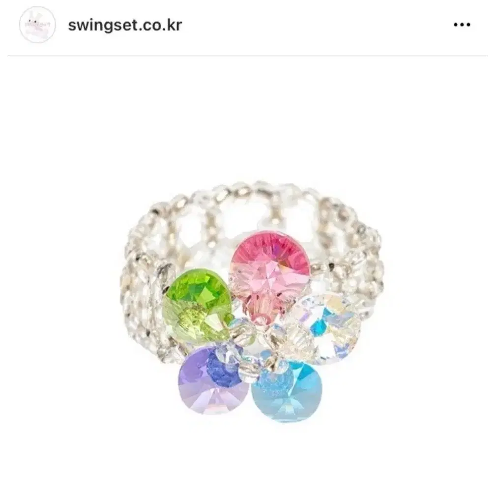 [미개봉]스윙셋 뉴진스 하니 비즈반지 Daisy beads ring