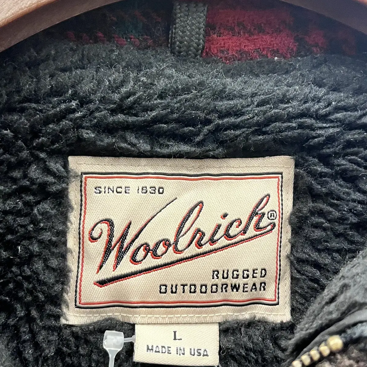 90s Woolrich 울리치 플란넬 쉐르파 집업 자켓