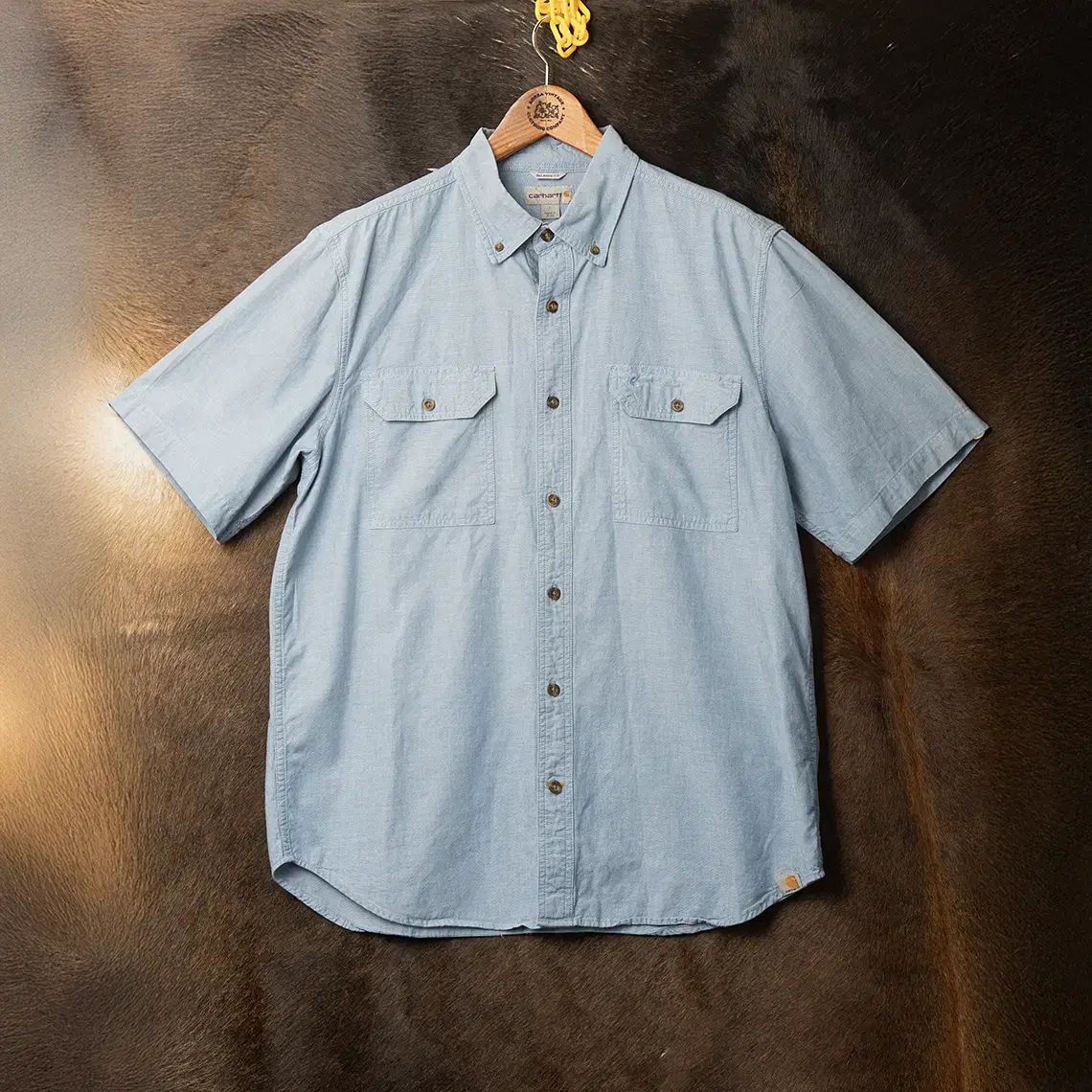 [L] Calhart S200 Chambray Workshirt MT-1078