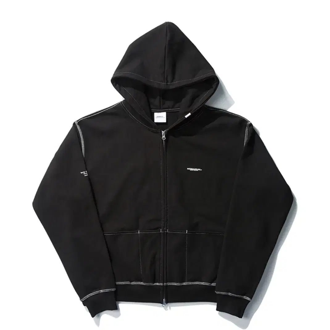 노매뉴얼 5 POCKET HOODED ZIP UP JACKET 블랙