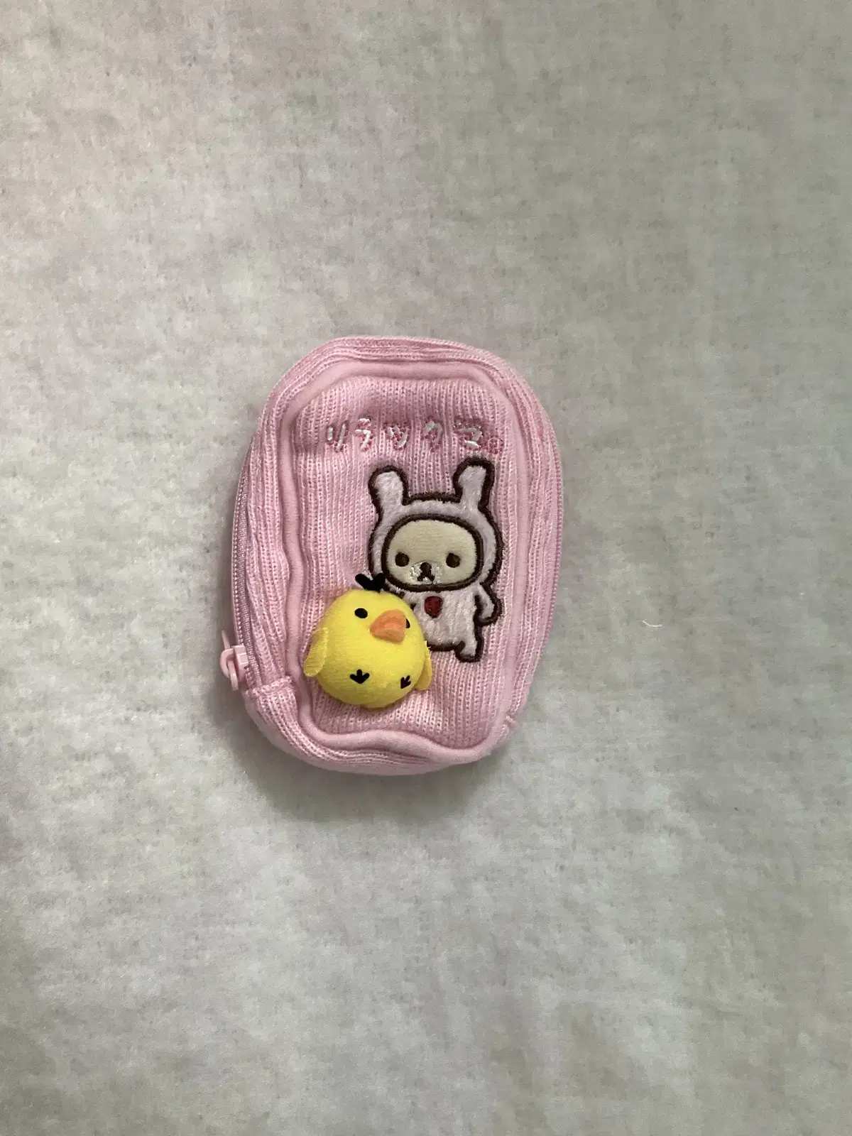 Super Rare) Korirakkuma Kiiroitori Usagi Rabbit Pink Classic Pouch Wallet