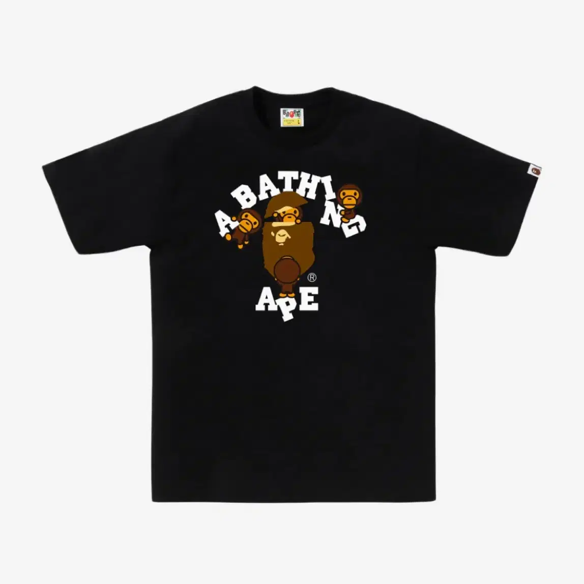 bape 베이프 컬리지 마일로 반팔 티셔츠