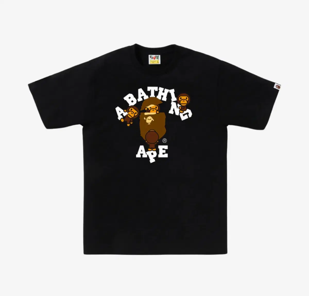 bape 베이프 컬리지 마일로 반팔 티셔츠 반팔티