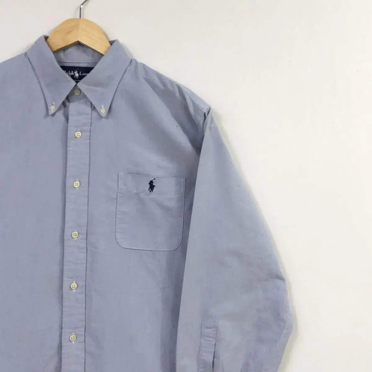 L Polo Oxford Solid Shirt