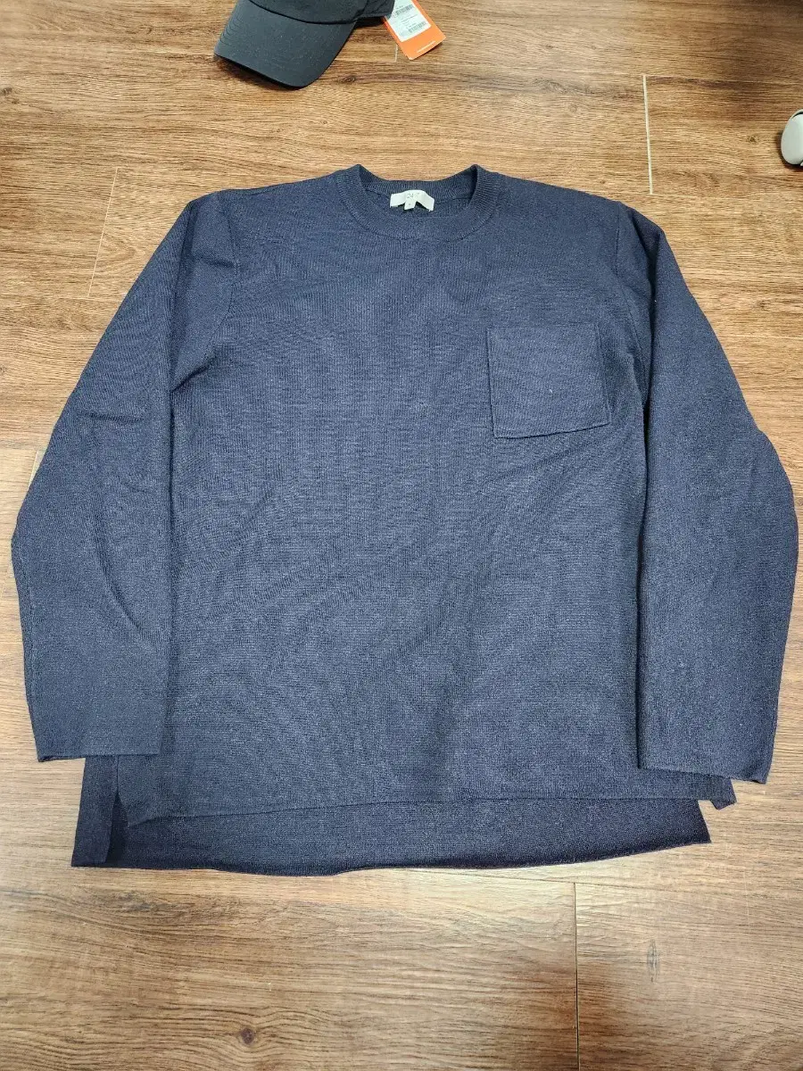 24/7 Series Crew Neck Pocket Sweater Navy S