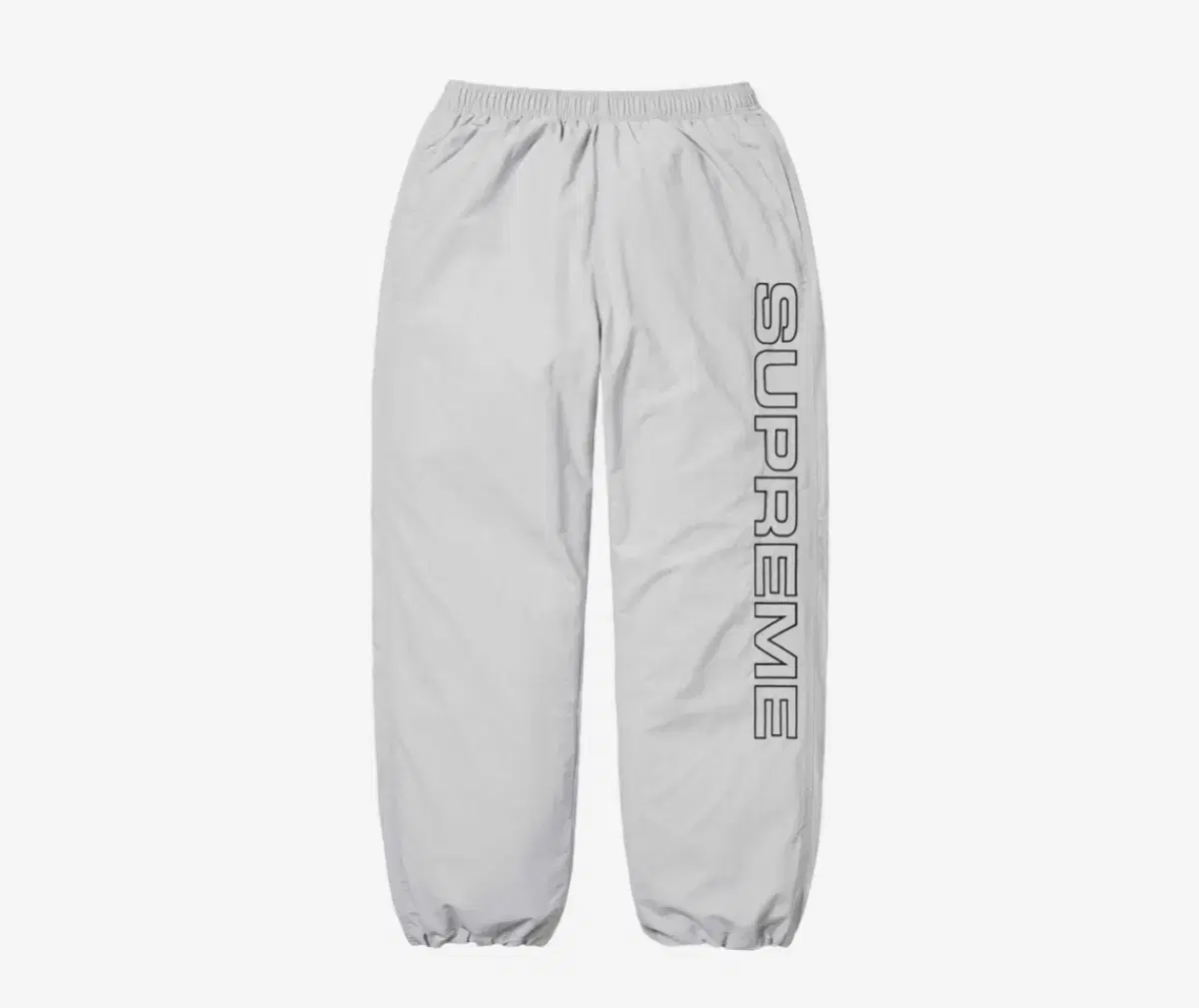 Supreme spellout embroidered track pants gray 24FW (M) for sale!