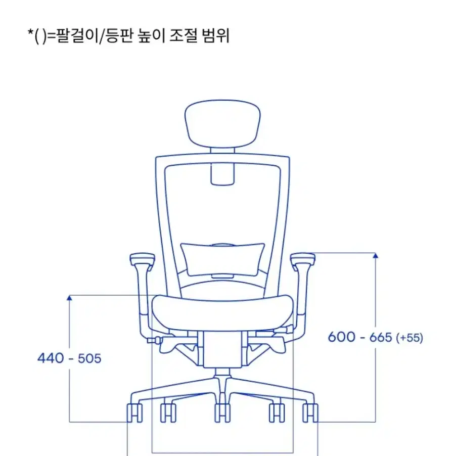 퍼시스 시디즈 T50(HLDA) 풀옵션 블루/블랙 판매합니다.