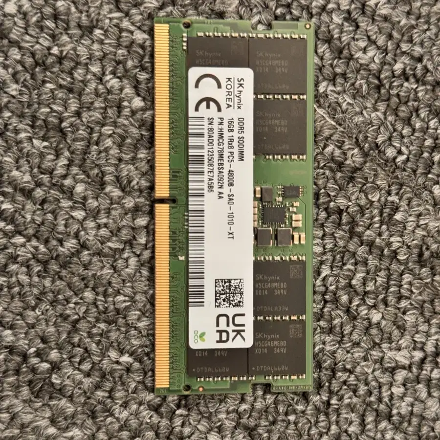 SK하이닉스 노트북 램 DDR5-4800 16GB 팝니다