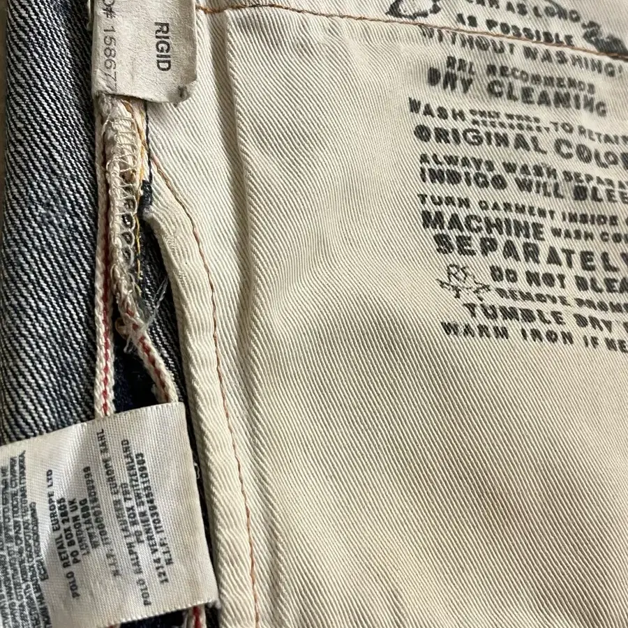 RRL MADE IN USA SELVEDGE DENIM PANTS