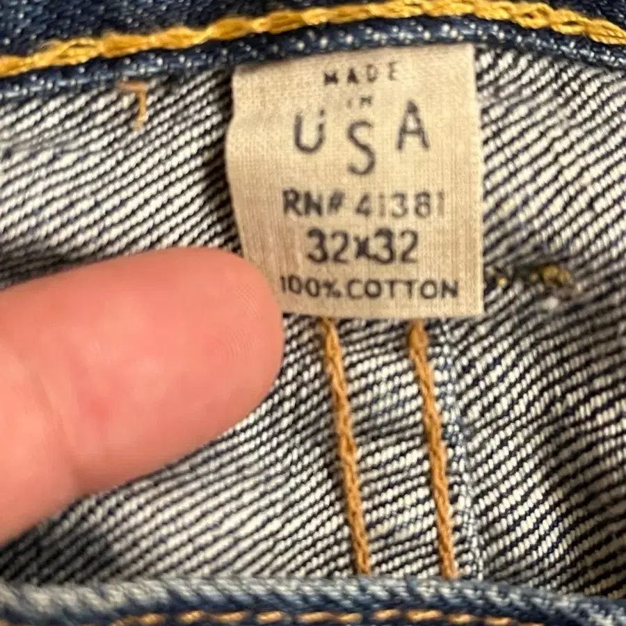 RRL MADE IN USA SELVEDGE DENIM PANTS