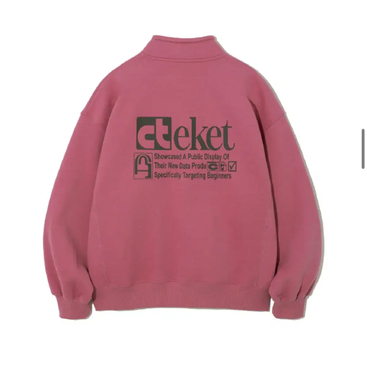 [L] 테켓 플랜 하프집업 핑크 TEKET Plan Half Zip-Up