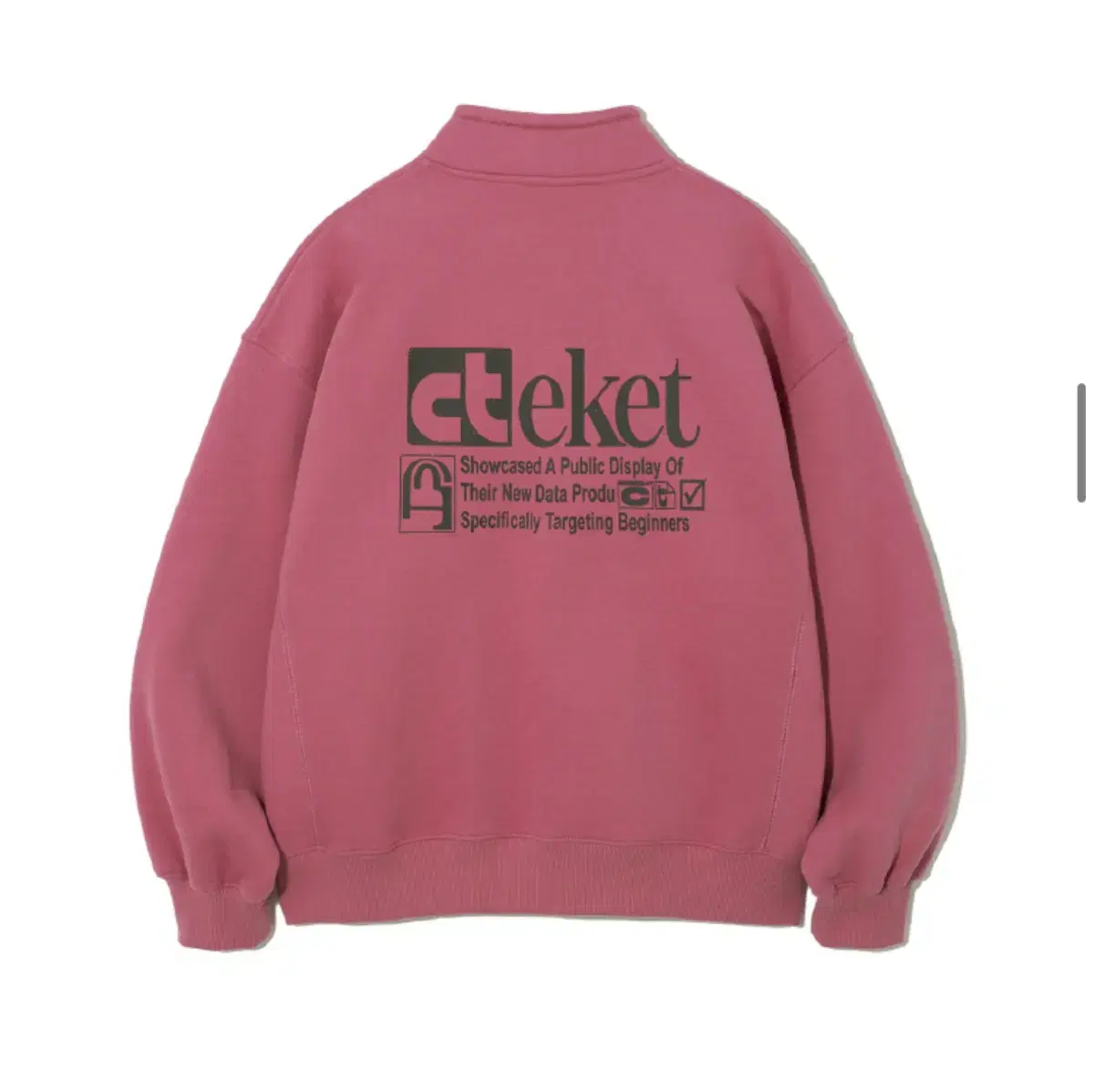 [L] 테켓 플랜 하프집업 핑크 TEKET Plan Half Zip-Up